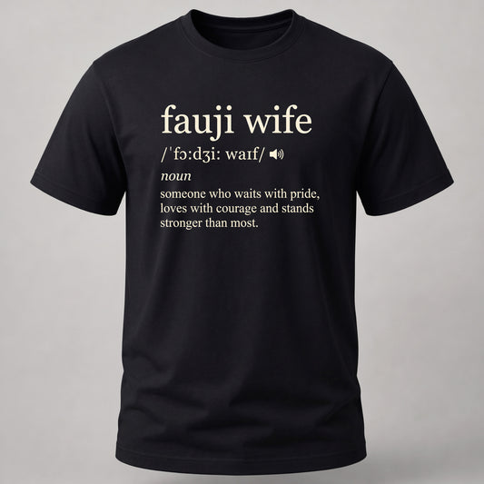 Fauji Wife Dictionary Black