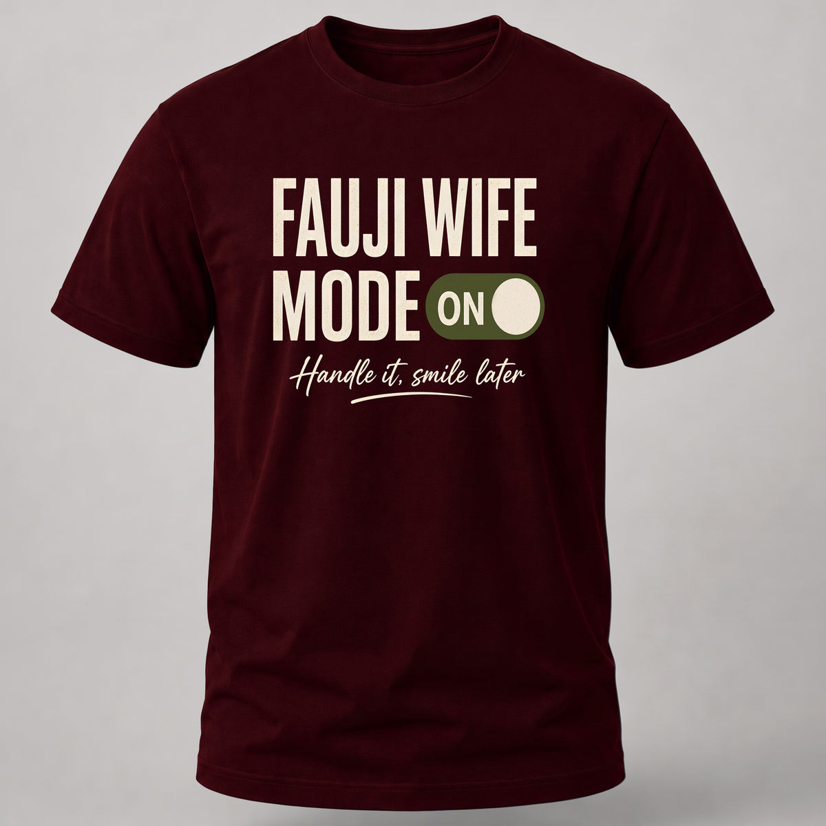 Fauji Wife Mode Maroon