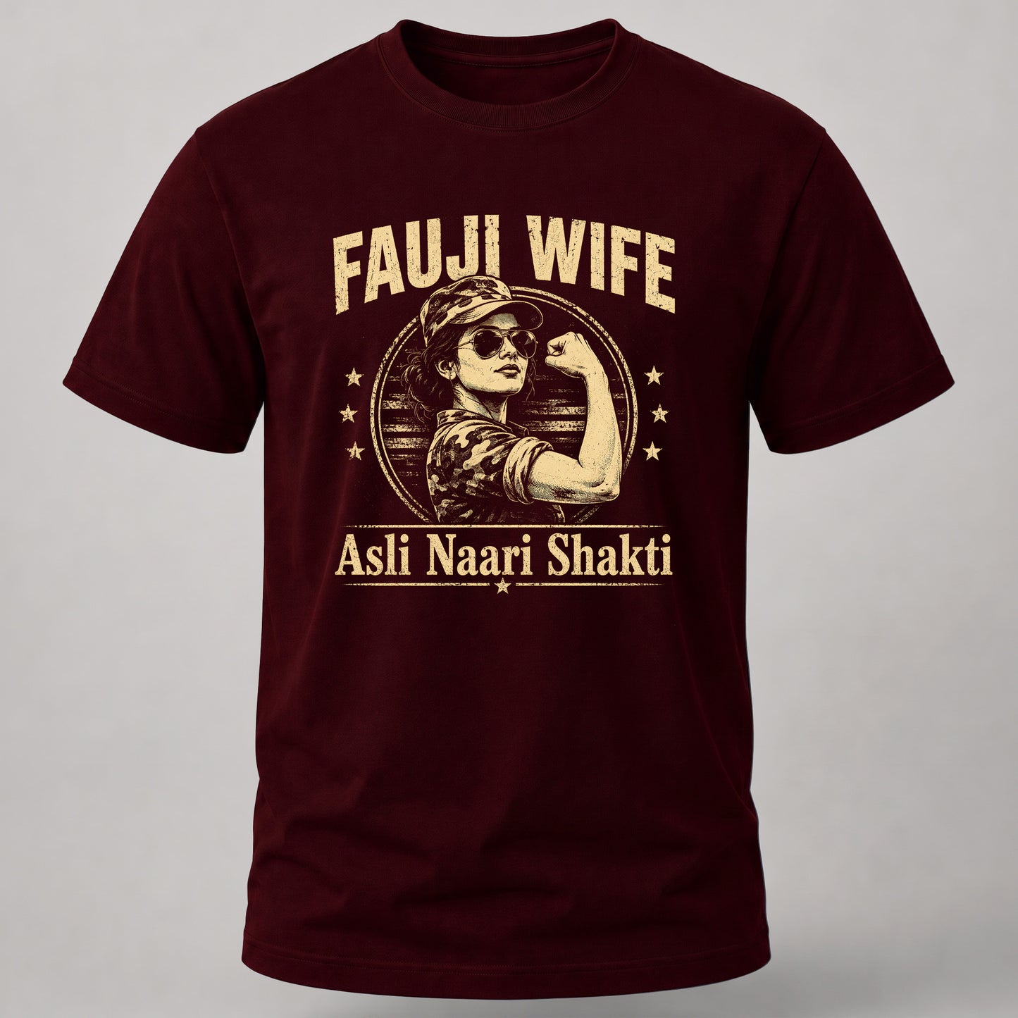 Fauji Wife Shakti Maroon