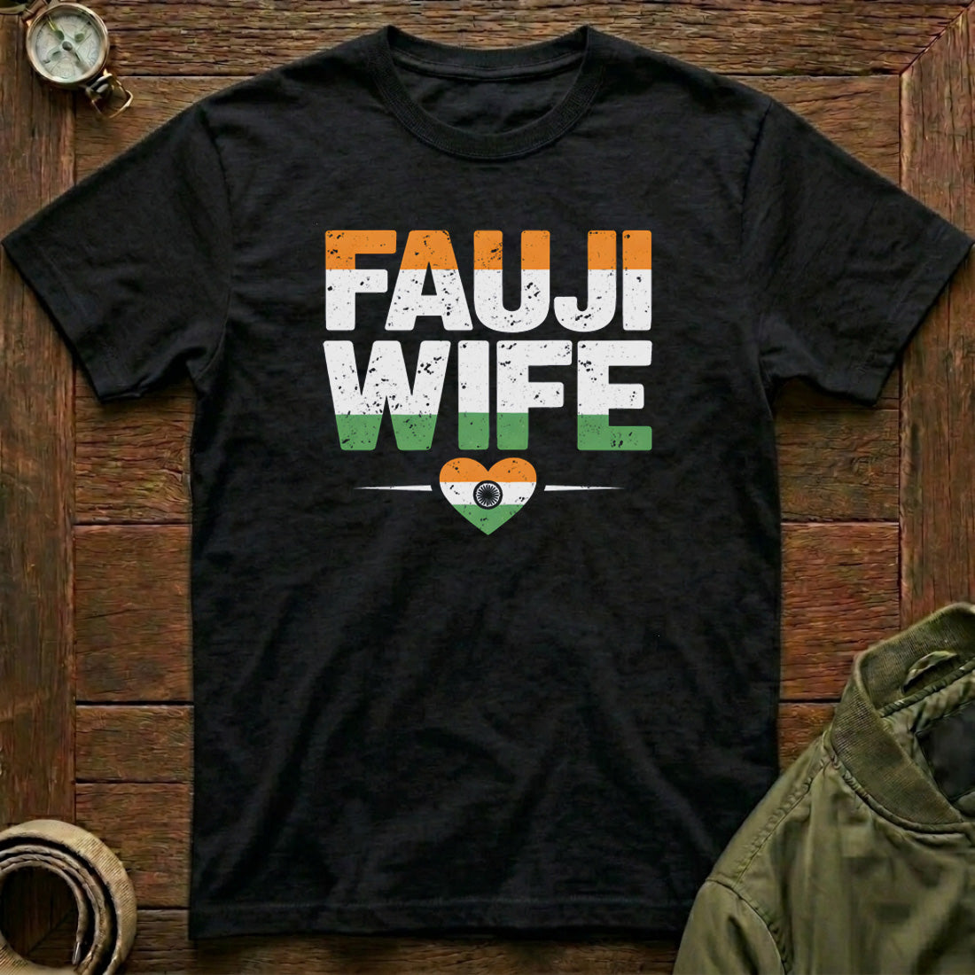 Fauji Wife Tricolour bl
