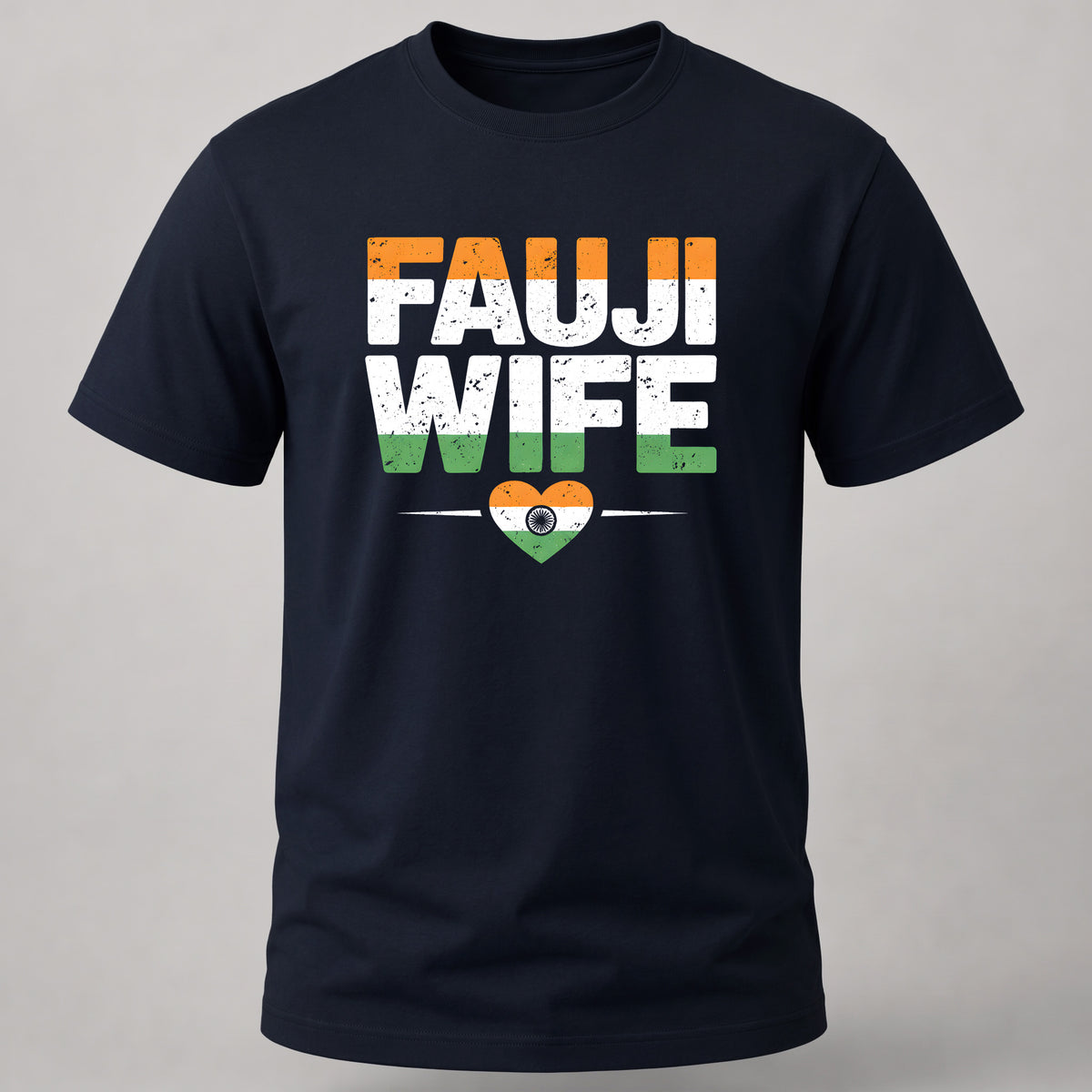 Fauji Wife Tricolour Navy Blue