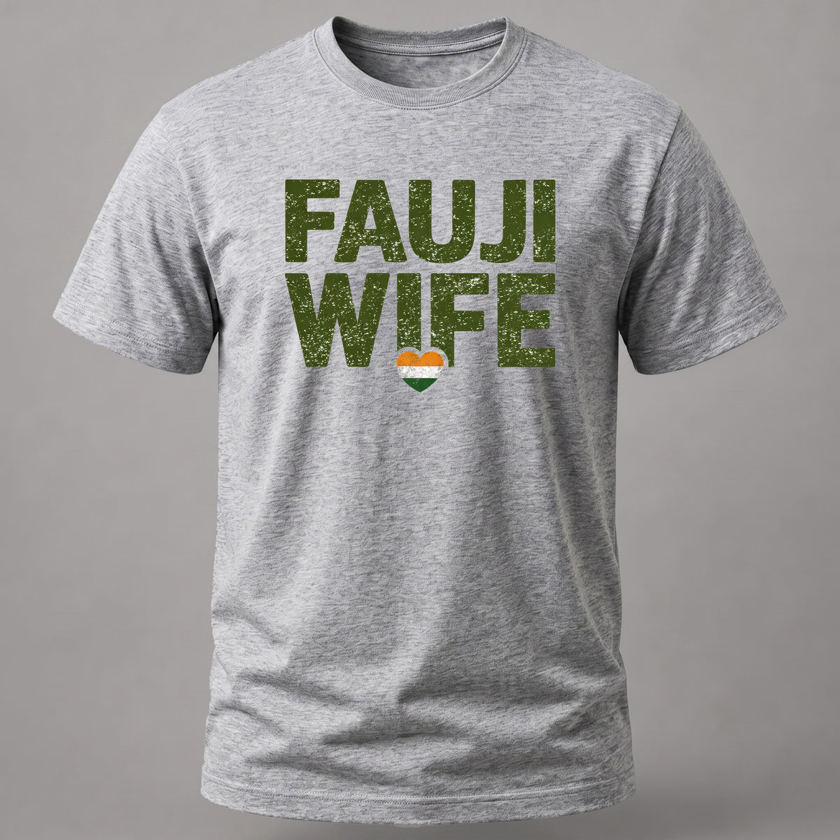 Fauji Wife Grey Melange