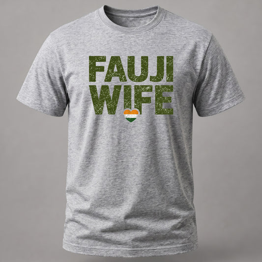Fauji Wife Grey Melange