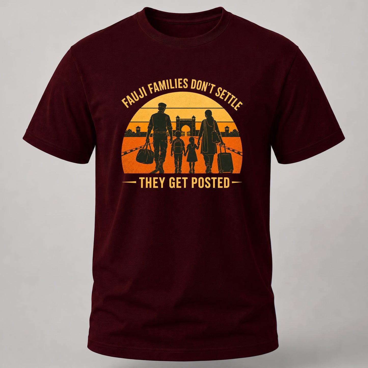 Faujis Don't Settle Maroon