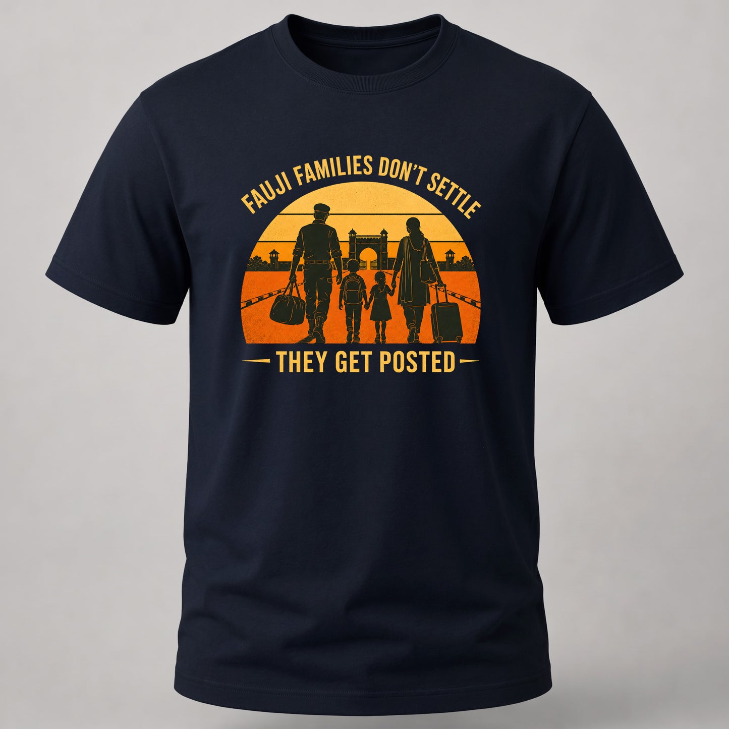 Faujis Don't Settle Navy Blue