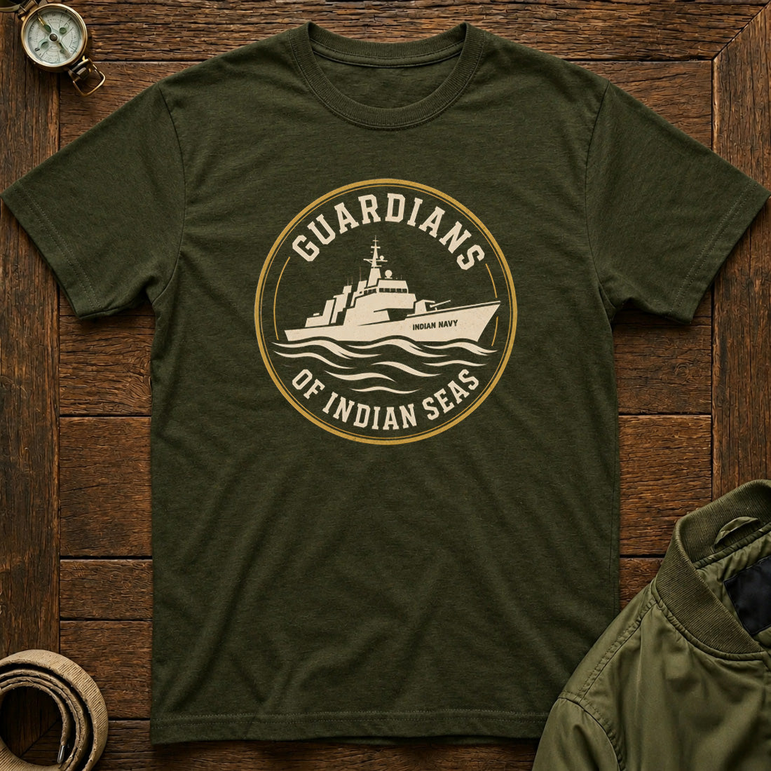 Guardians of Indian Seas Olive Green