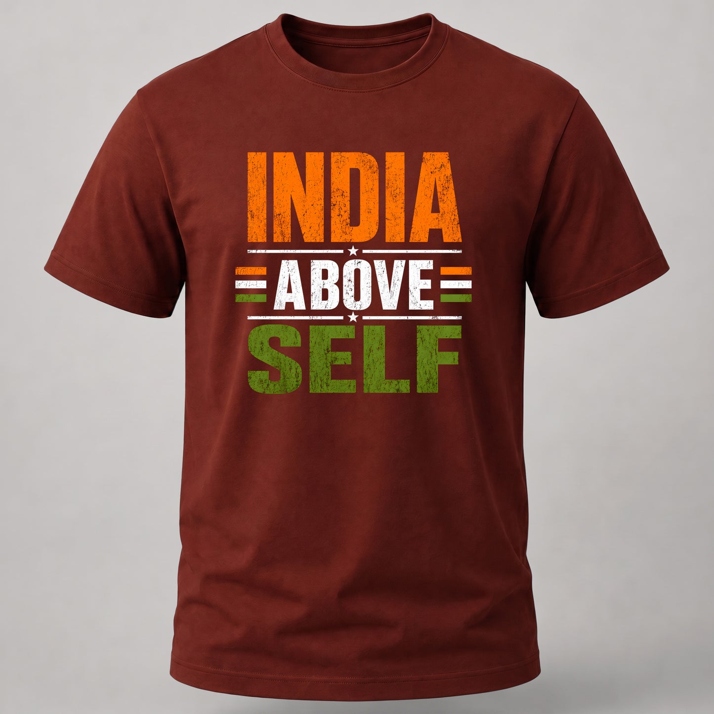 India Above Self Brick Red