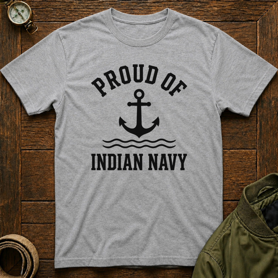 Indian Navy Pride Grey Melange