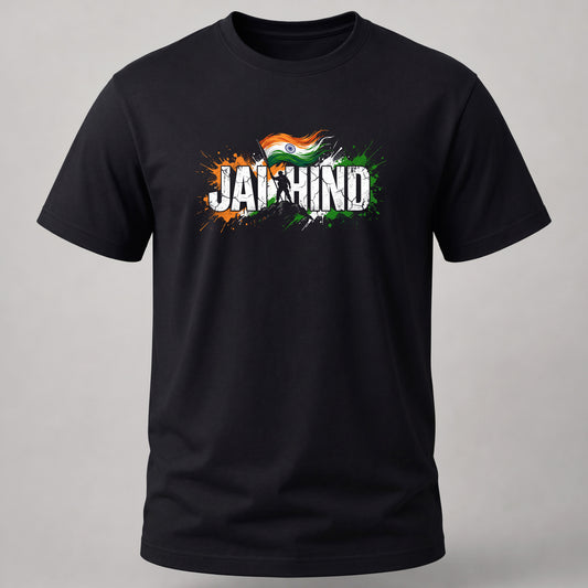 Jai Hind T-Shirt Black