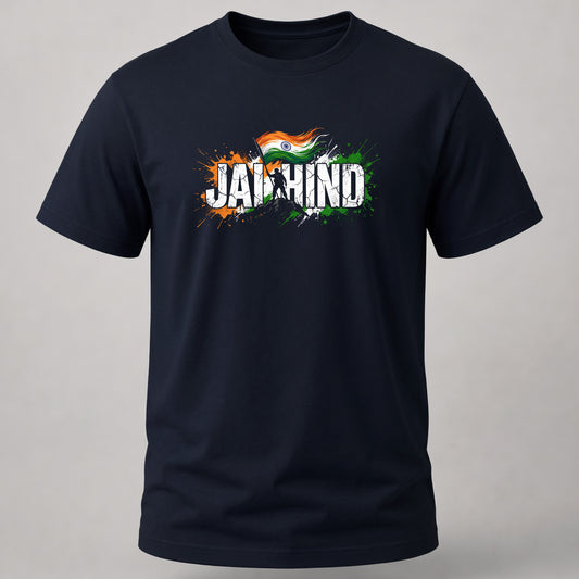 Jai Hind T-Shirt Navy Blue