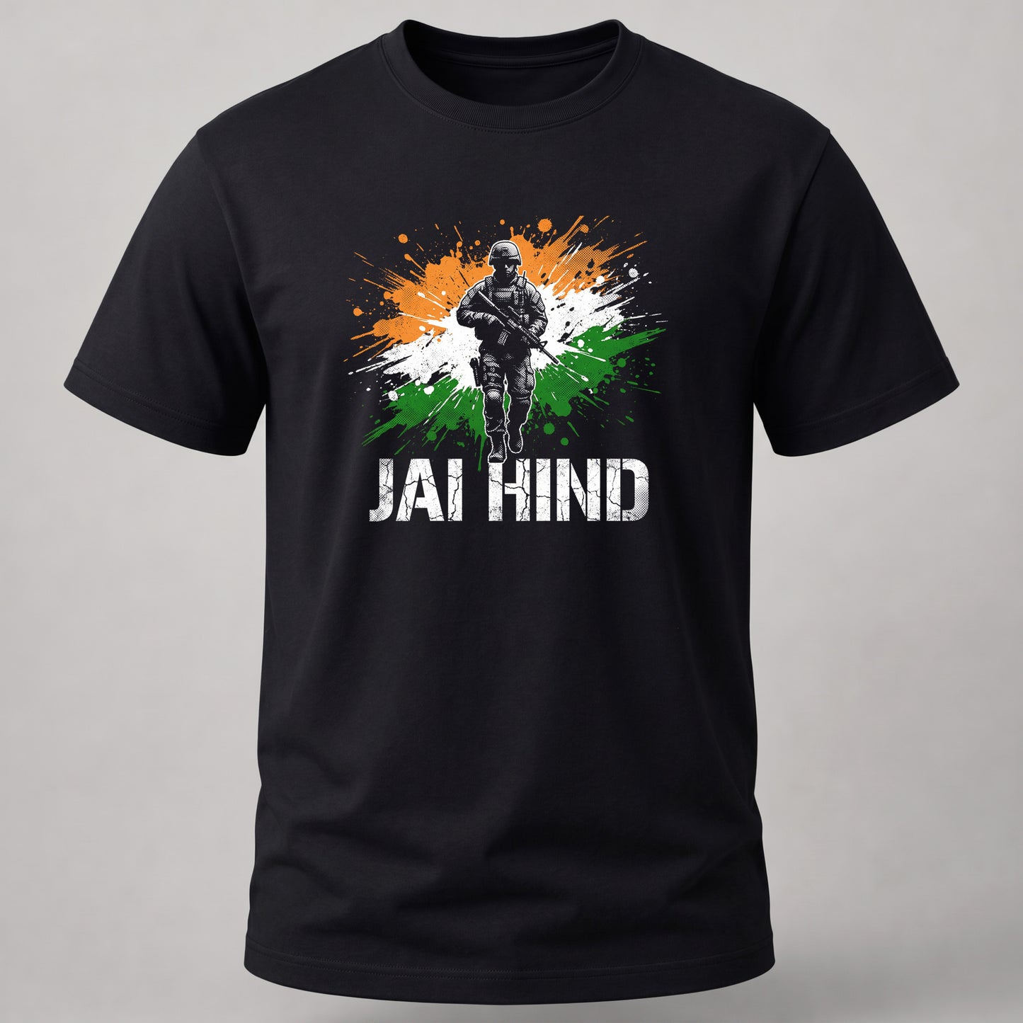 Jai Hind Tee Black