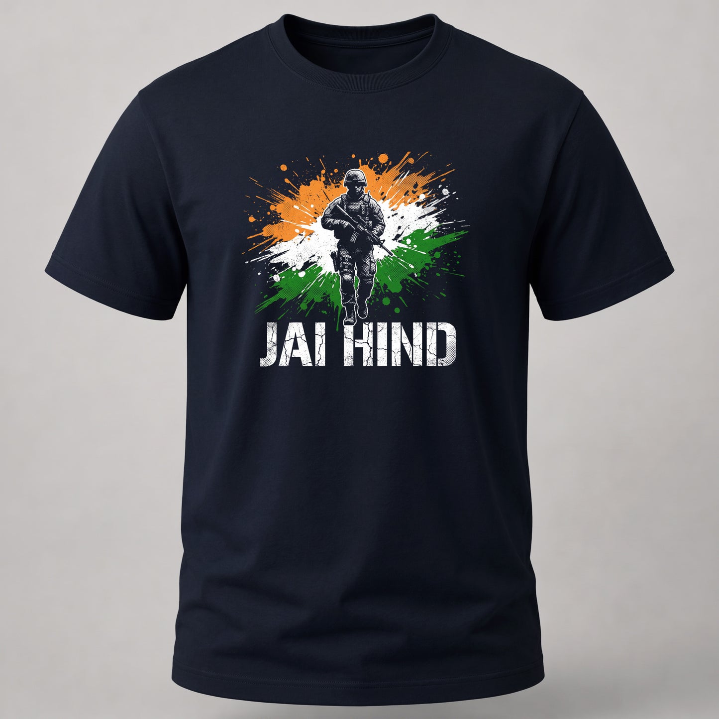 Jai Hind Tee Navy Blue