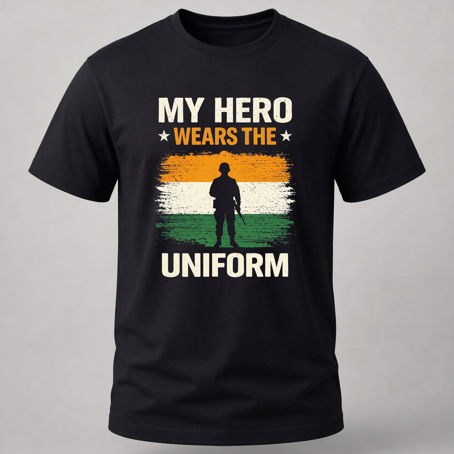My Hero Wears Uniform Black
