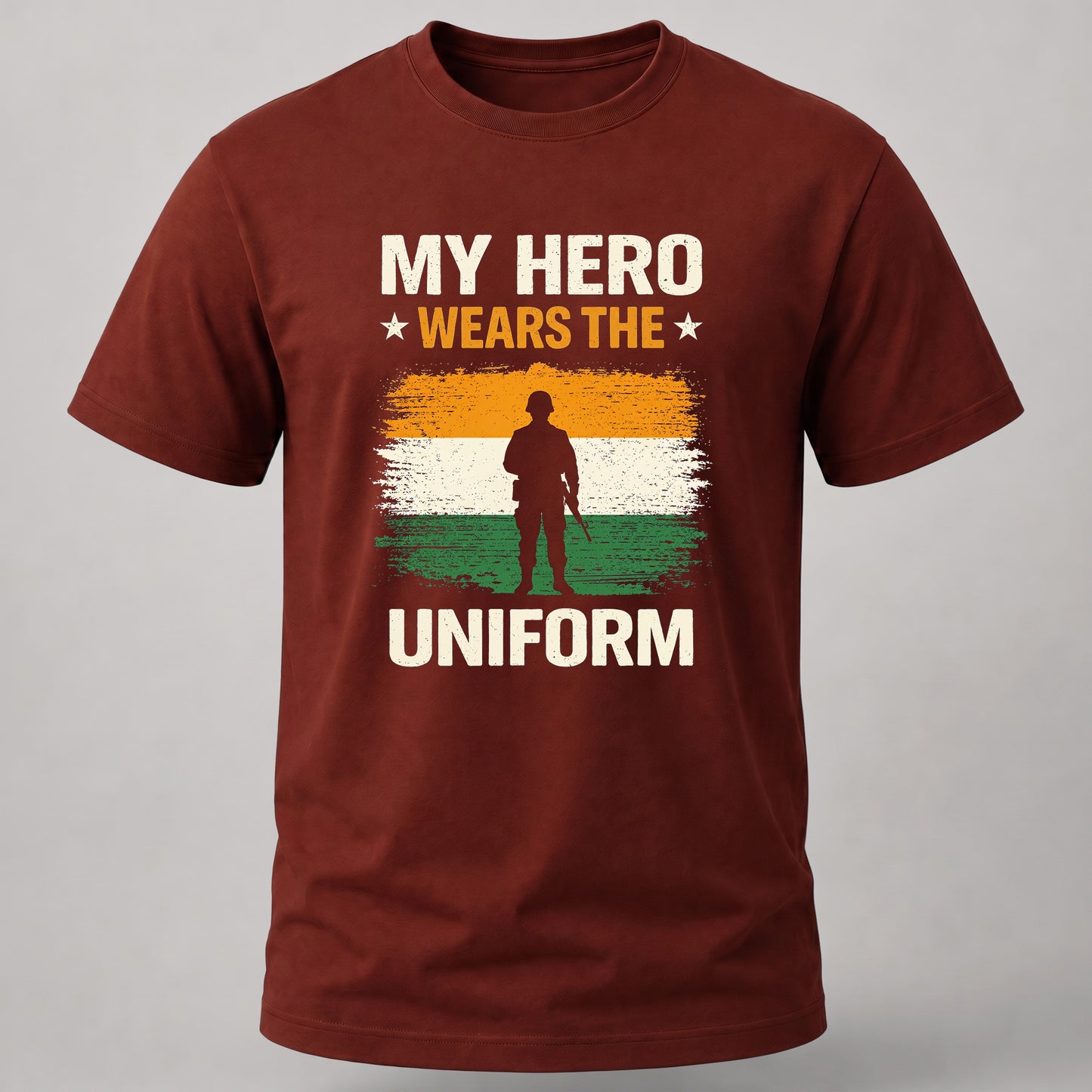My Hero Wears Uniform Brick Red
