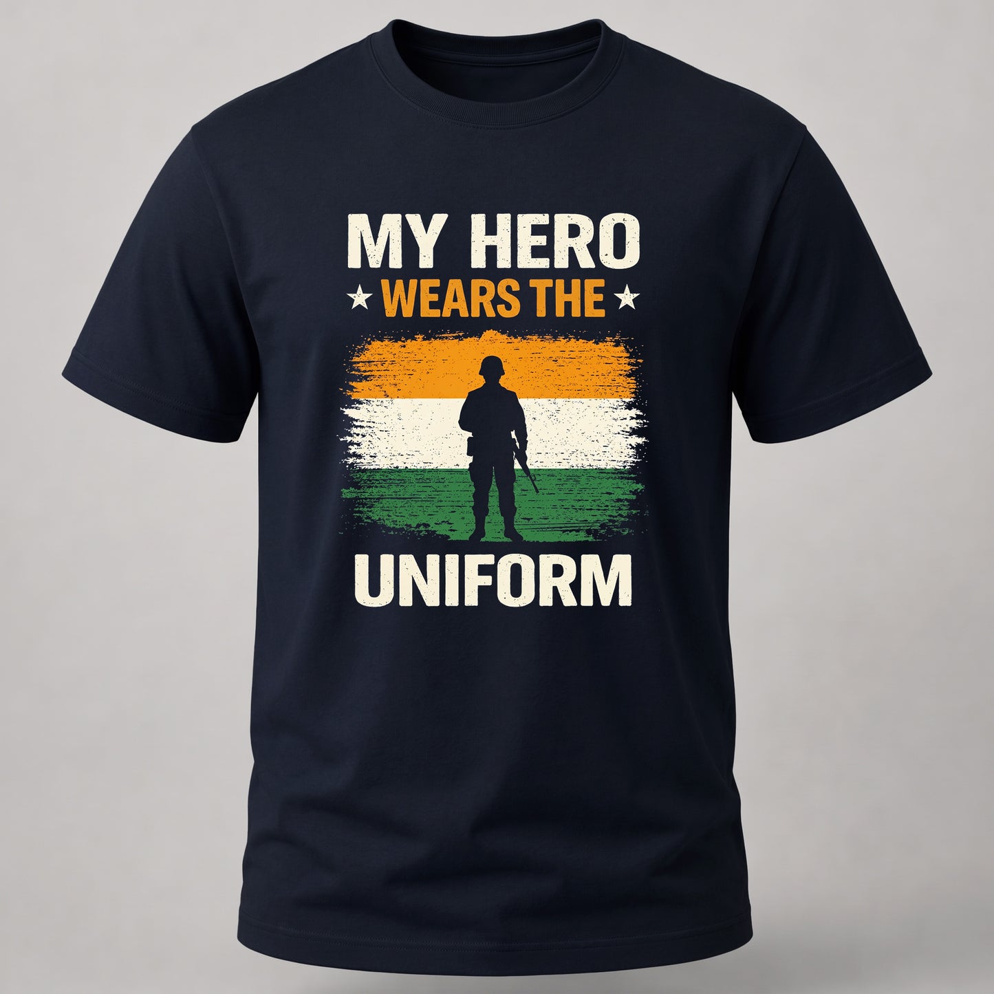 My Hero Wears Uniform Navy Blue