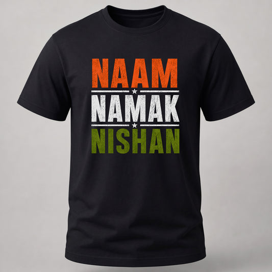 Naam Namak Nishan T-shirt Black