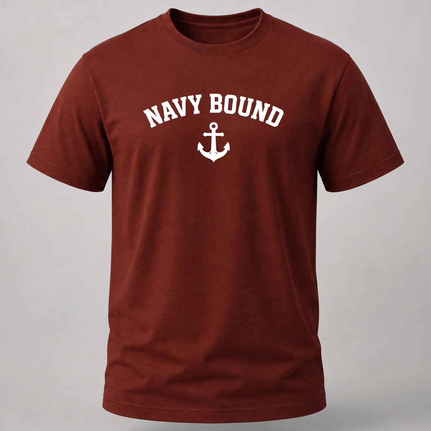 Navy Bound T shirt Brick Red