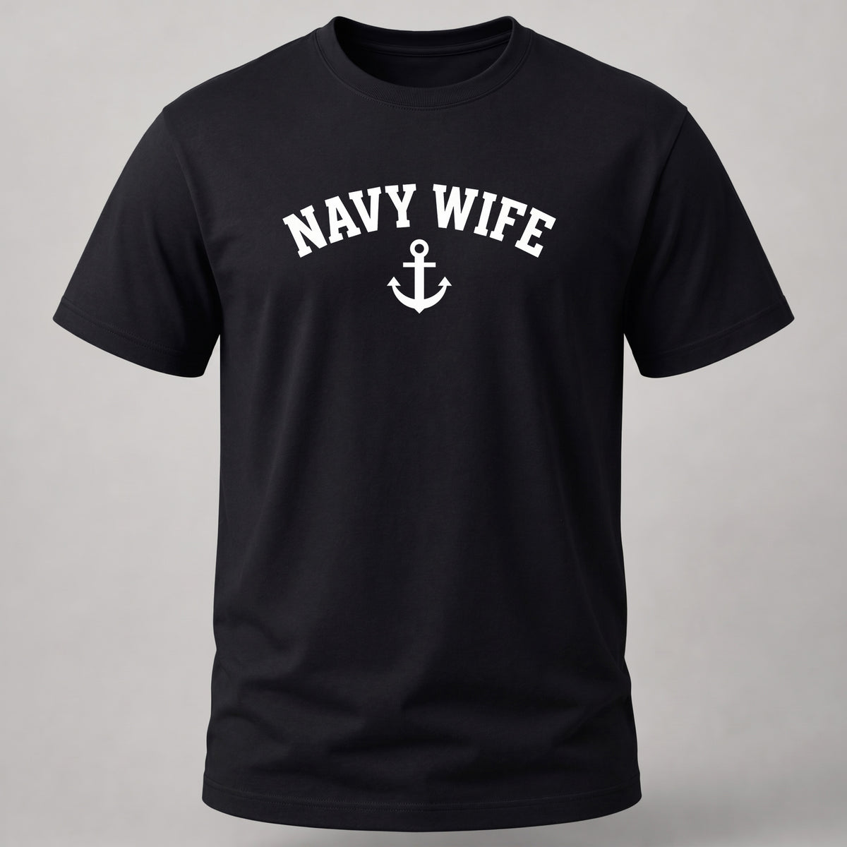 Navy Wife T-shirt Black
