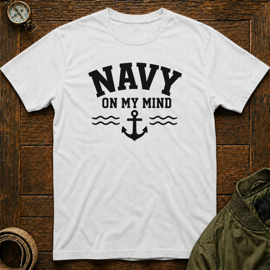 Navy on my Mind White