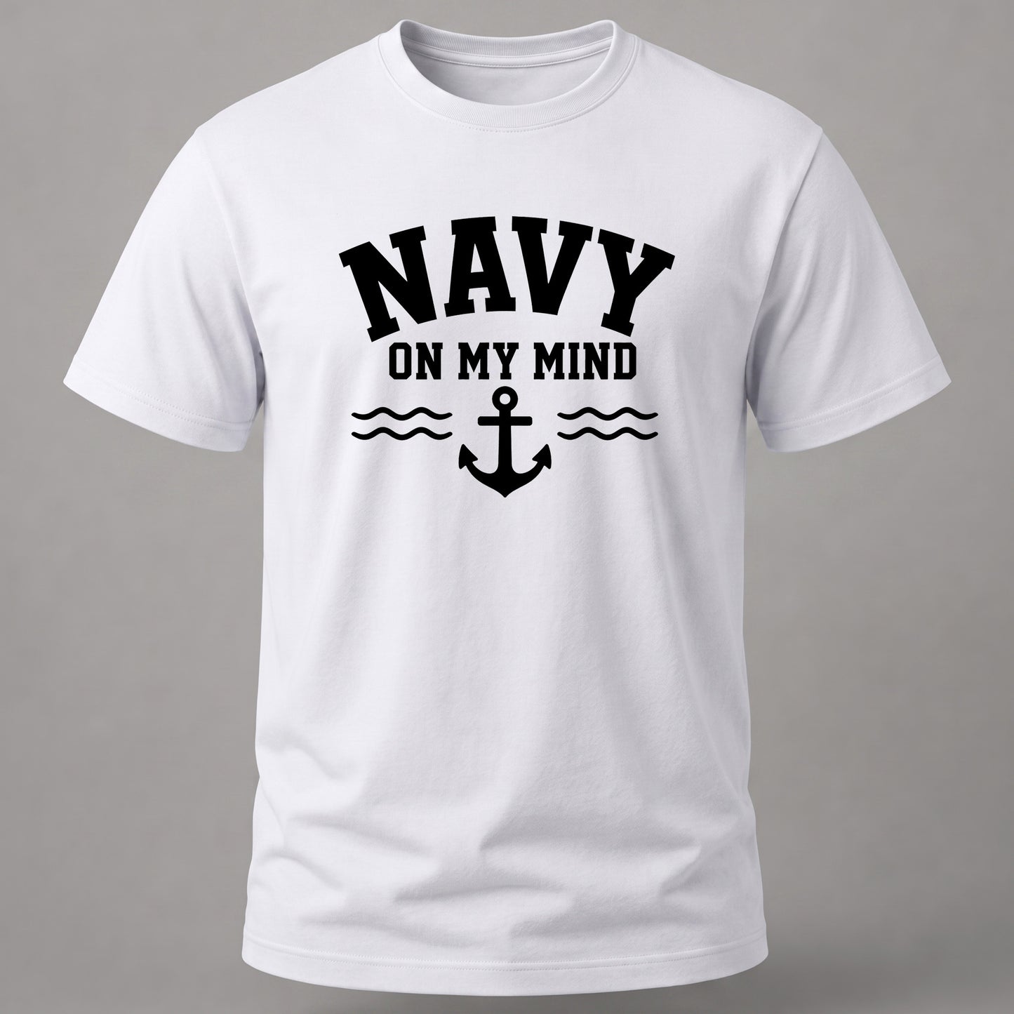 Navy on my Mind White