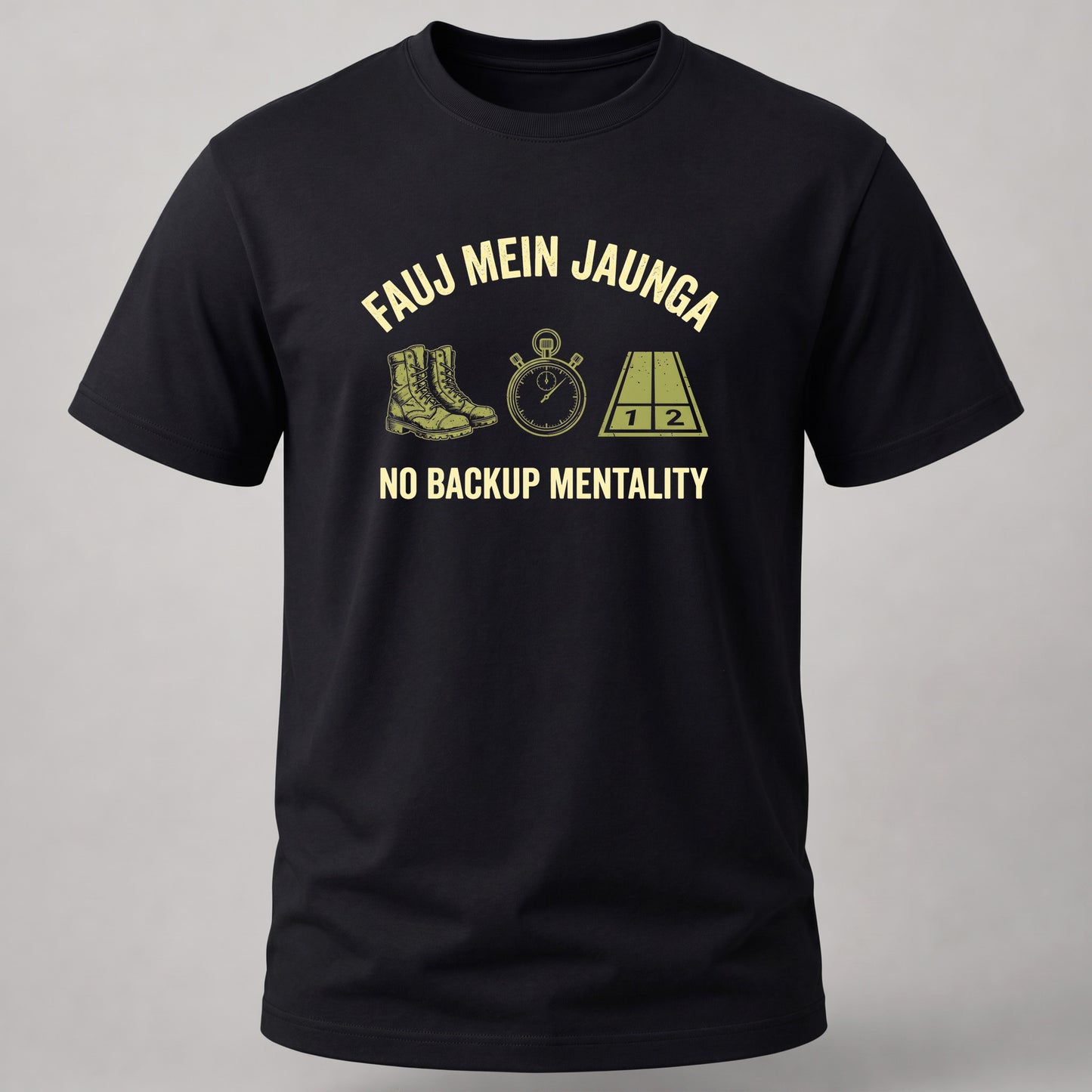 No Back Up Mentality Black