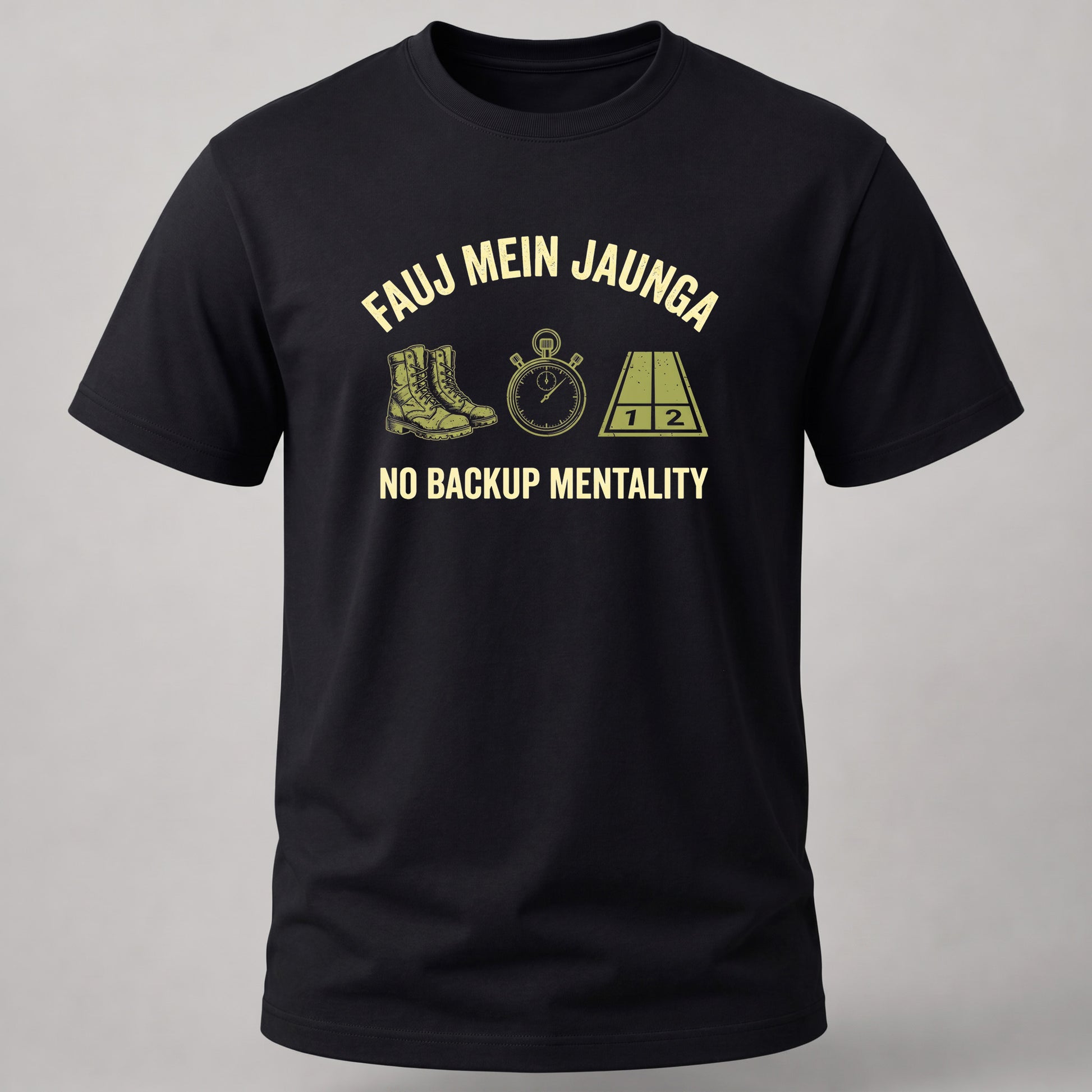 No Back Up Mentality Black
