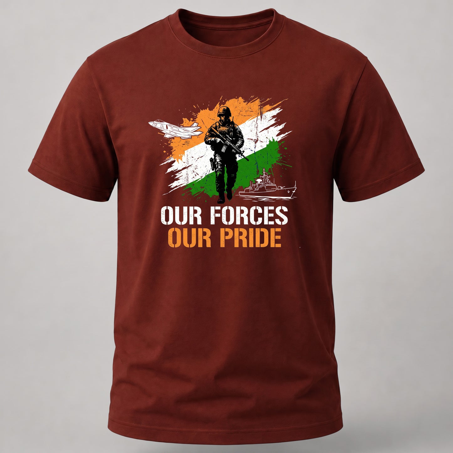 Our Force Our Pride Brick Red