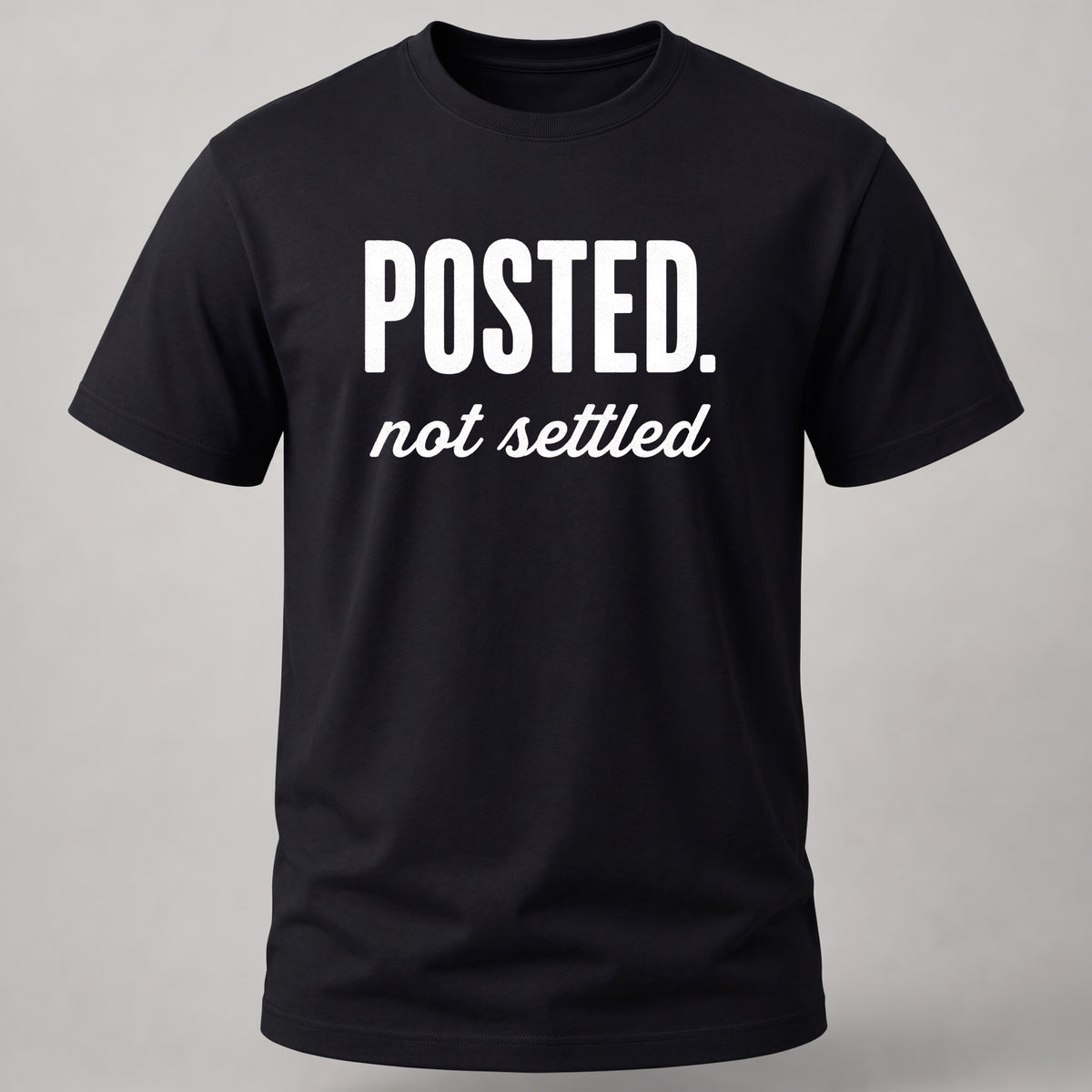 Posted, Not Settled Black