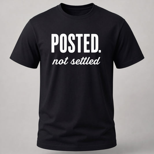 Posted, Not Settled Black