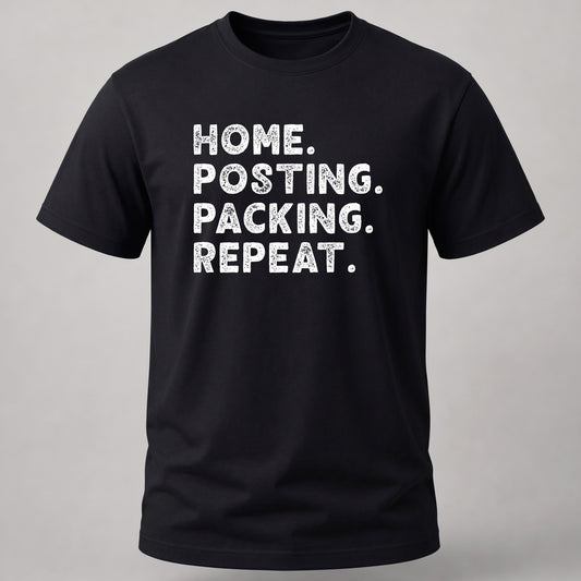 Posting, Packing, Repeat Black