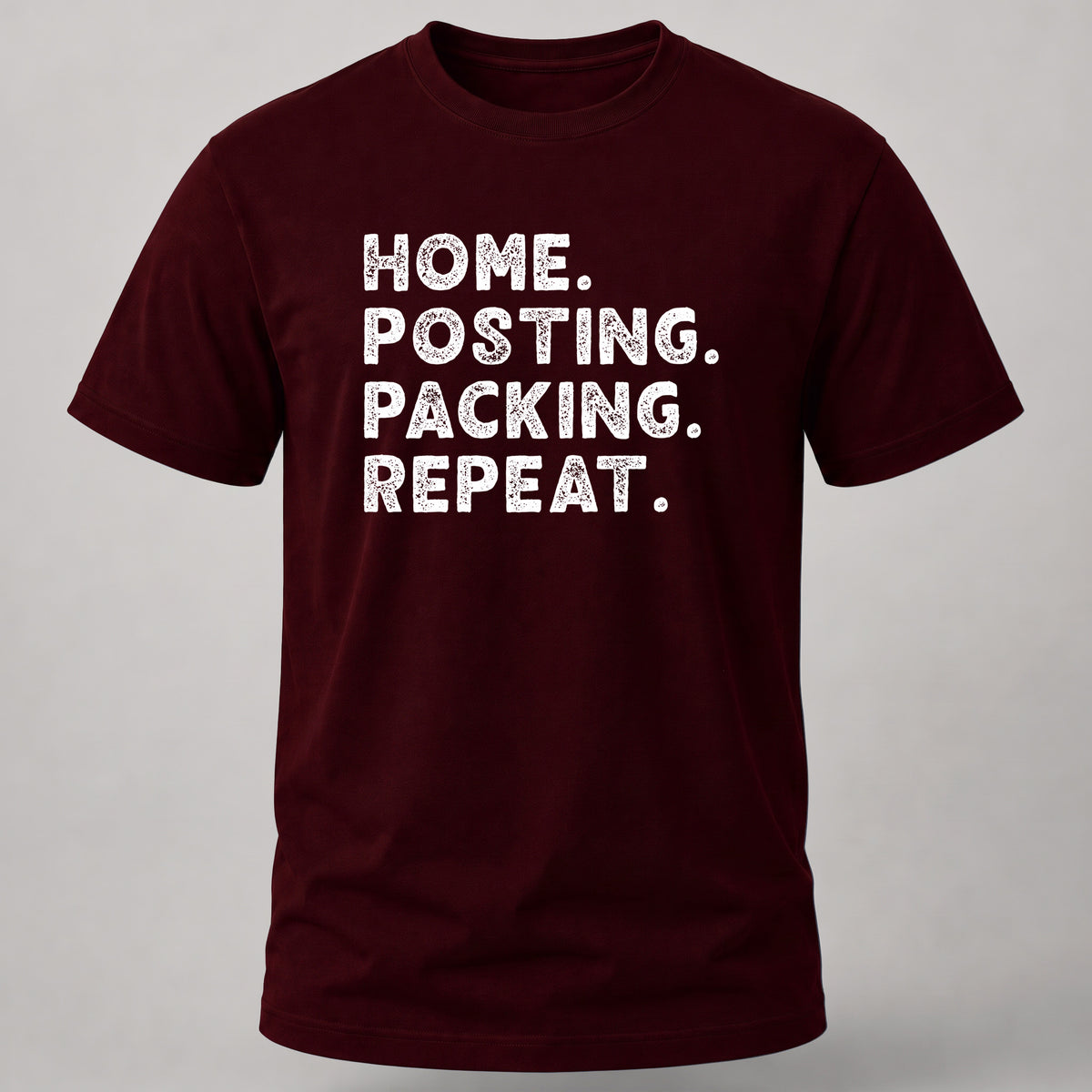 Posting, Packing, Repeat Maroon