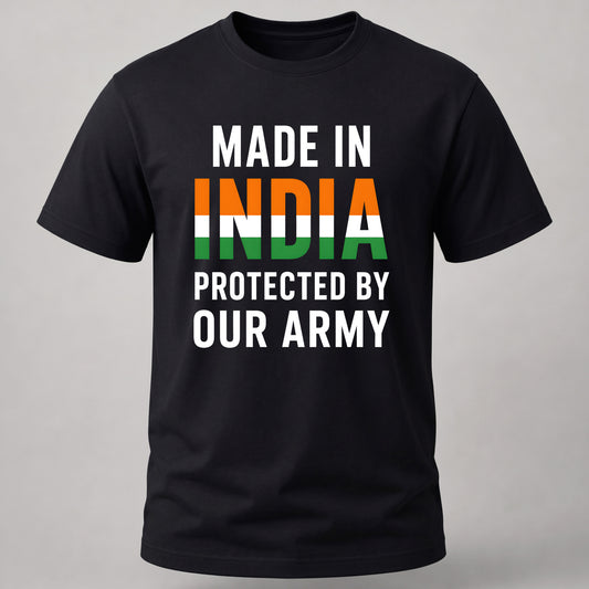 Protected by our Army Black