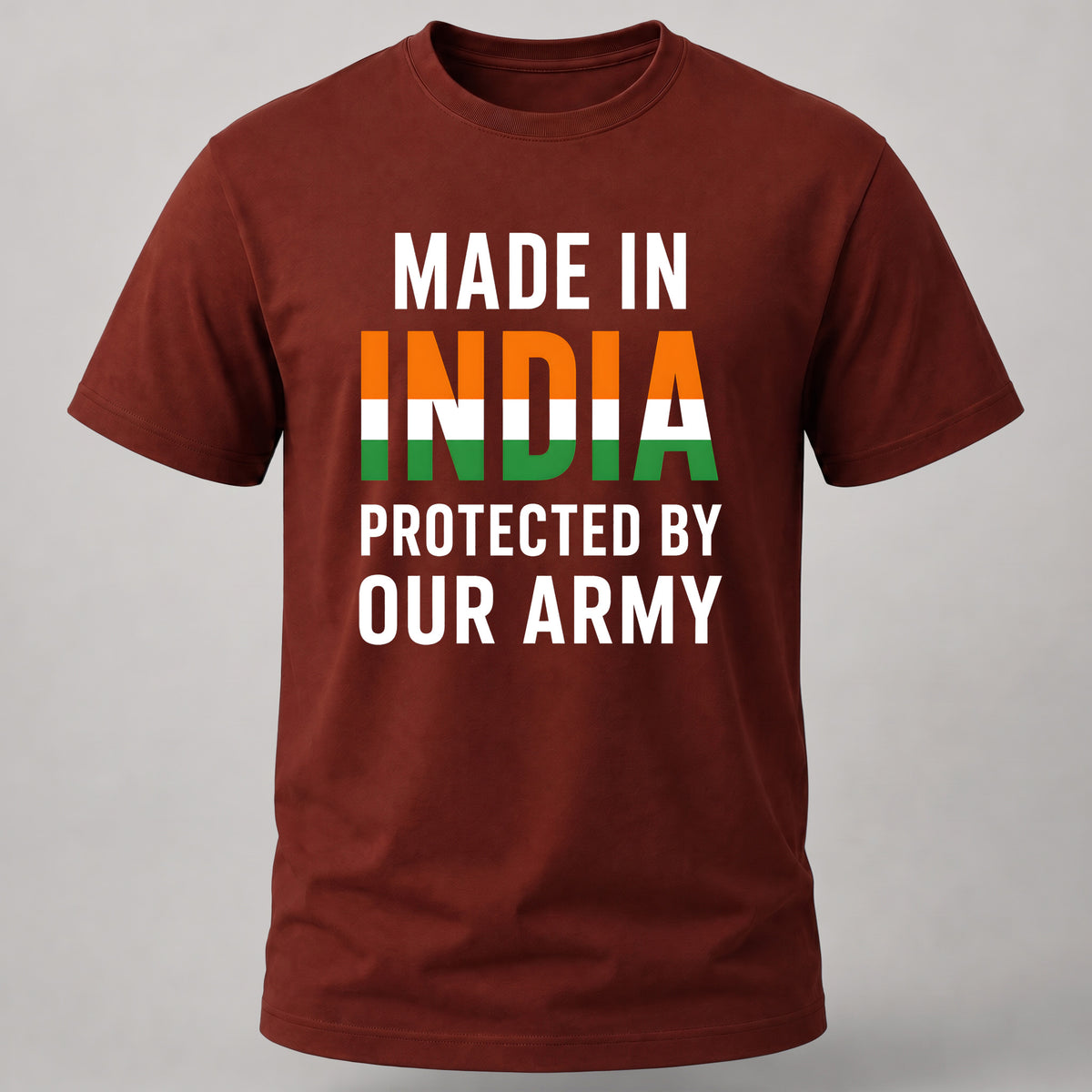 Protected by our Army Brick Red