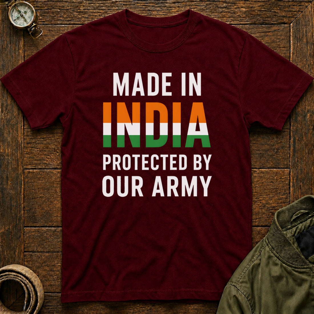 Protected by our Army Maroon
