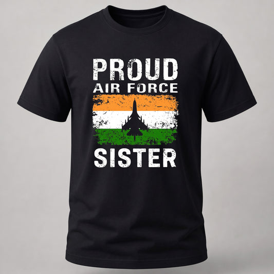Proud Air Force Sister Black