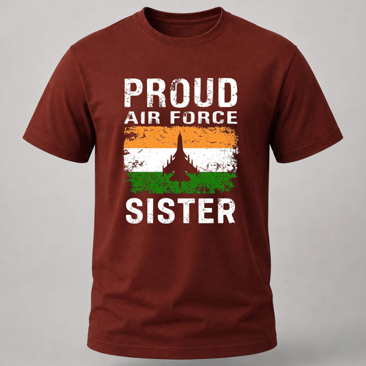 Proud Air Force Sister Brick Red