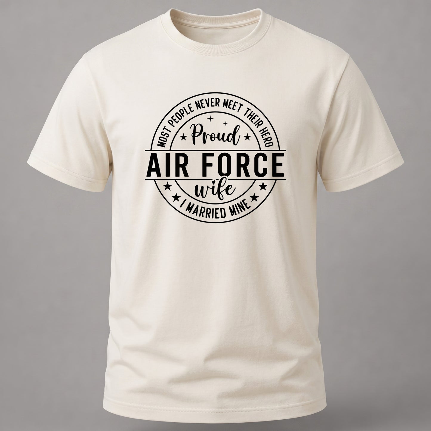 Proud Air Force Wife Off White