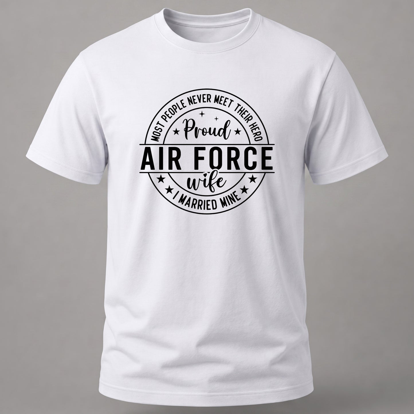 Proud Air Force Wife White