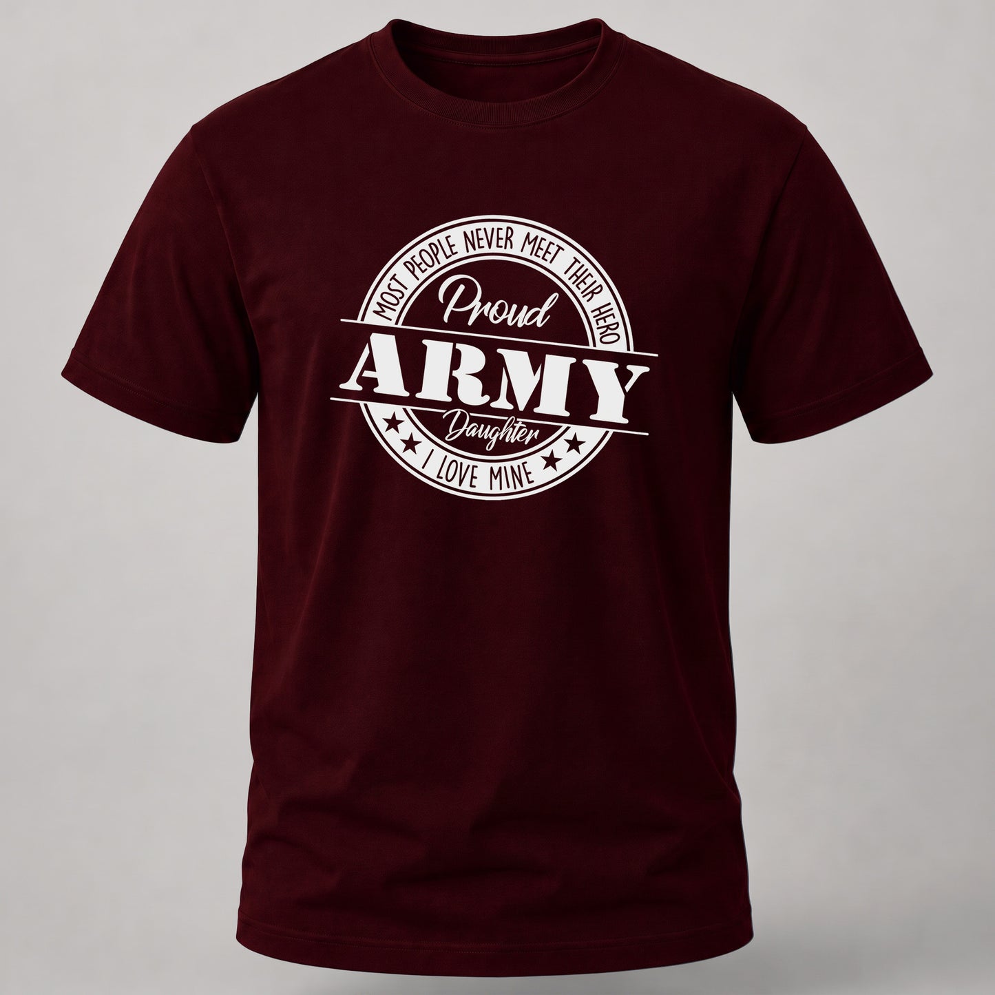 Proud Army Daughter Badge Maroon