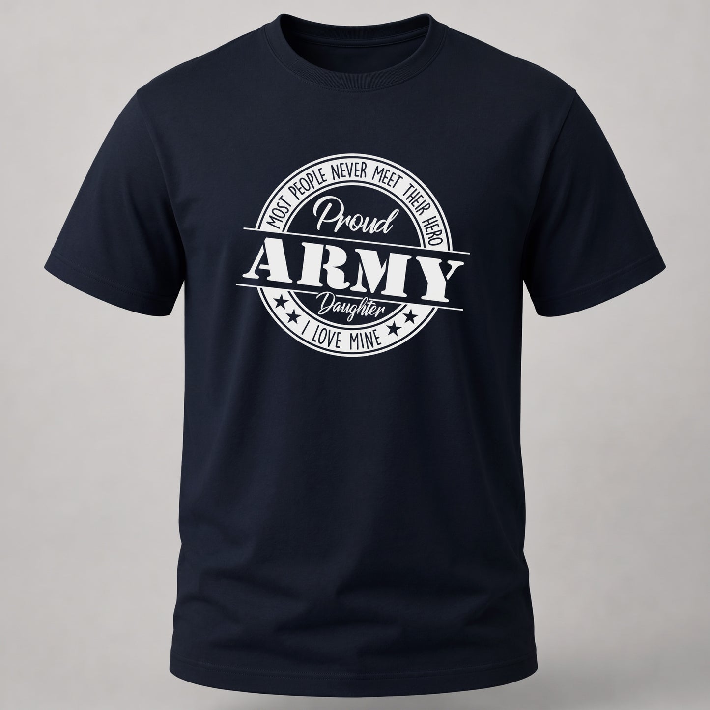 Proud Army Daughter Badge Navy Blue