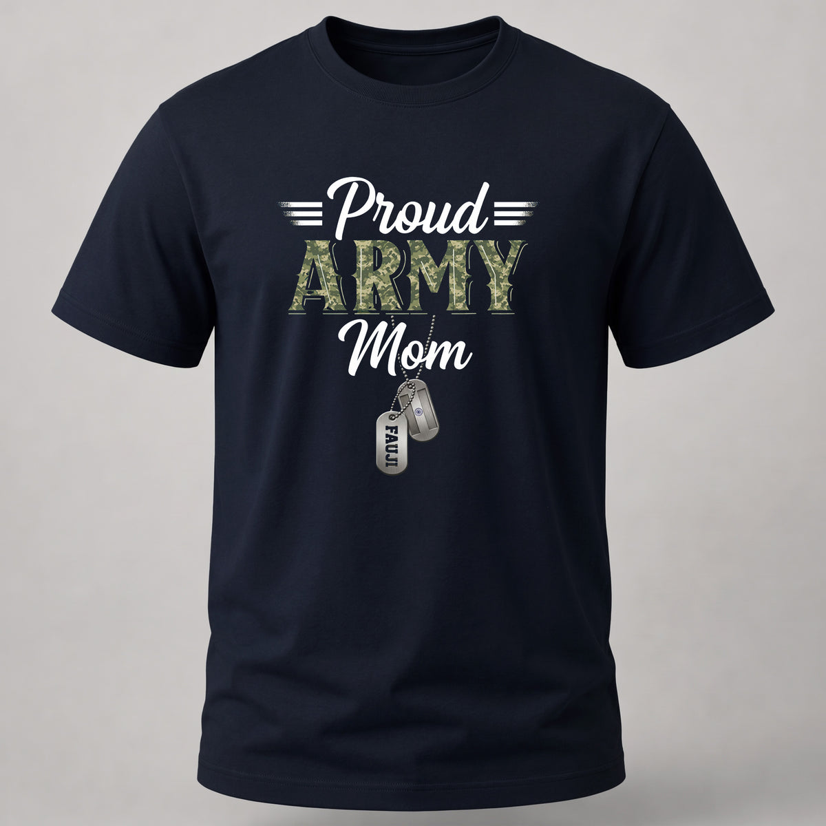 Proud Army Mom Navy Blue