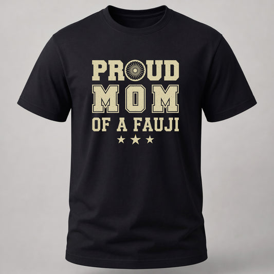 Proud Fauji Mom Black