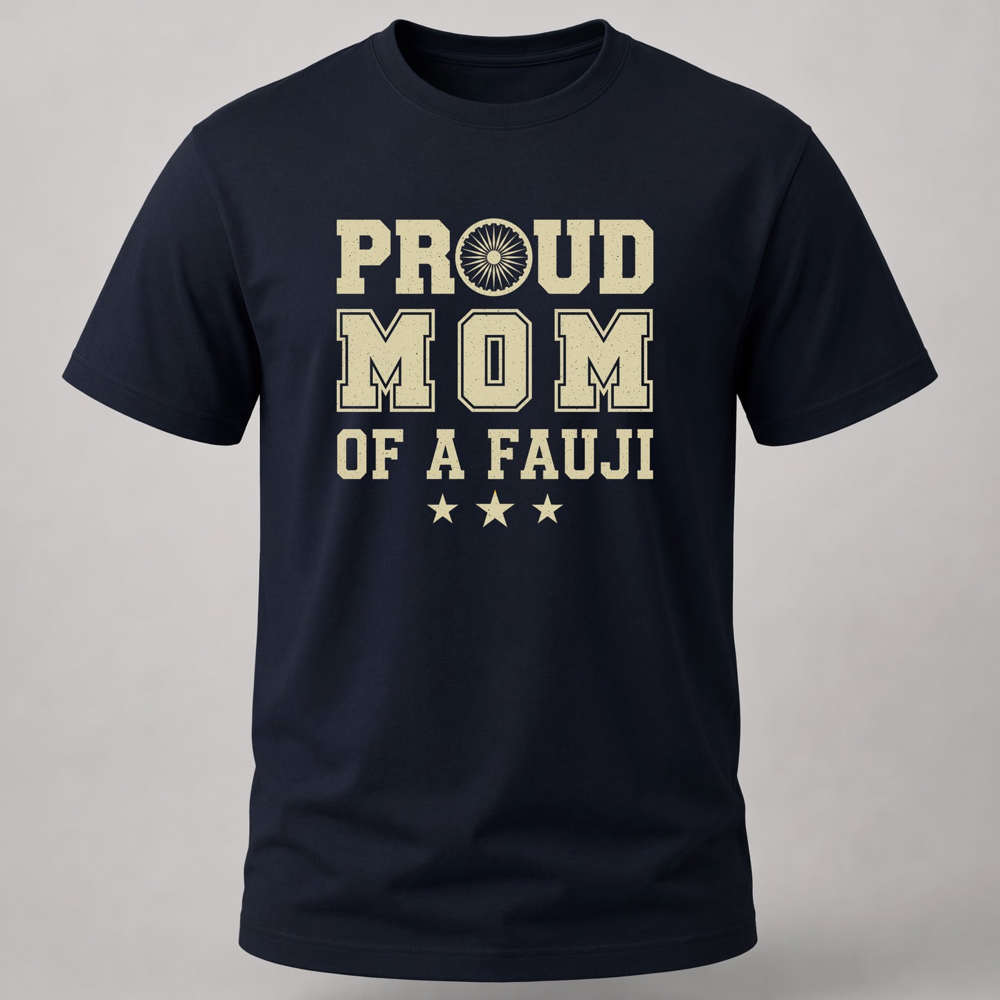Proud Fauji Mom Navy Blue