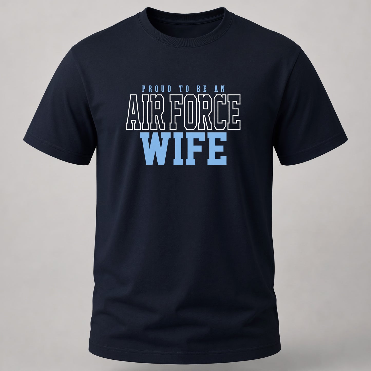 Proud IAF Wife Navy Blue
