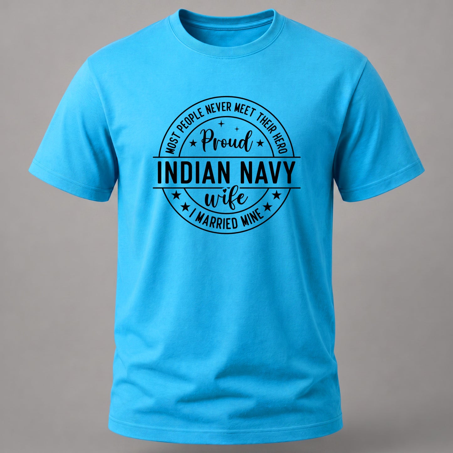 Proud Indian Navy Wife SkyBlue