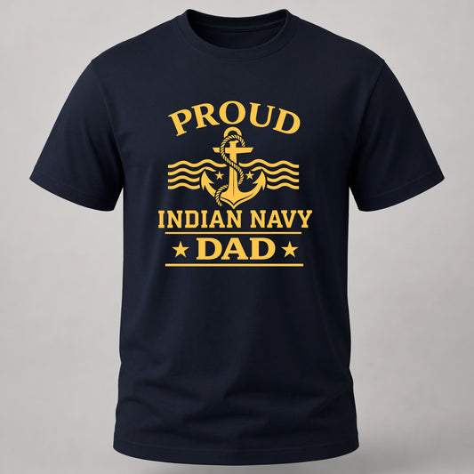Proud Navy Dad Navy Blue