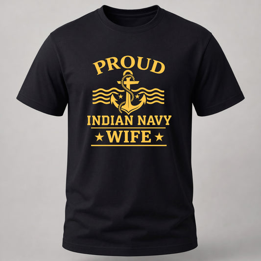Proud Navy Wife Black