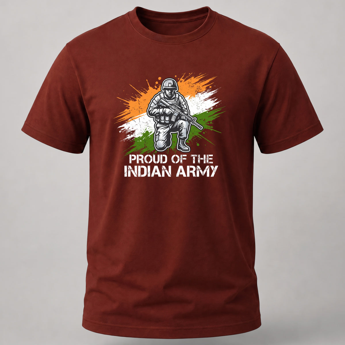 Proud of Indian Army Brick Red