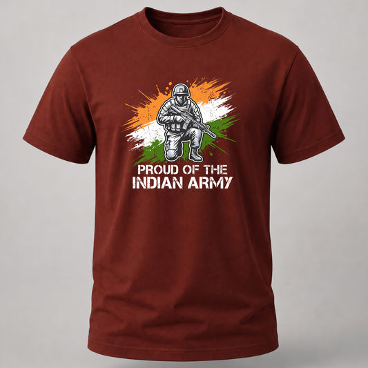 Proud of Indian Army Brick Red