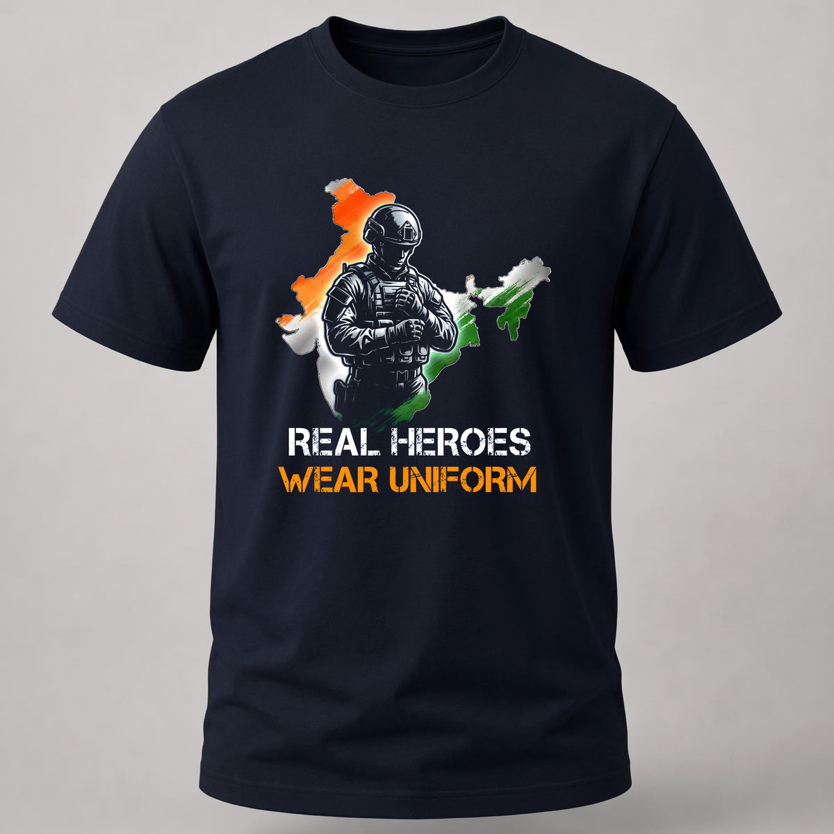 Real Heroes Wear Uniform Navy Blue